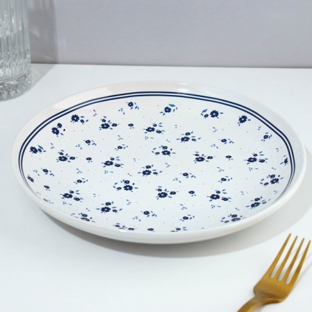 Ceramic plate Royal Garden, 22.5 cm, white color-4