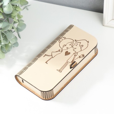Casket "couple" 17x8.5x3 cm