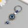 Keychain from the evil eye metal "Flower" 3.5x5 cm