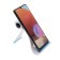 Luazon phone stand, folding, reinforced, adjustable height, white/blue