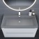 Sink uperwood Classic quartz 90 cm, quartz, gray matte, concrete
