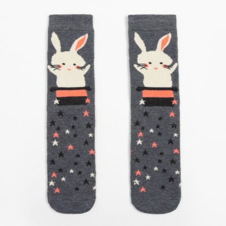 Women's socks collorista "bunnies", district 36-40 (23-25 ​​cm)