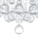 Chandelier 5637/600 chrome 8x40W E14 LED PDU 60x60x27cm