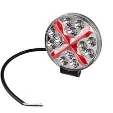 Farah LED SkyWay Off Road, 12 V/30 V, 13 W, 6000 K, 37 diodes, Dalniy, 98x98 (112) X30 mm