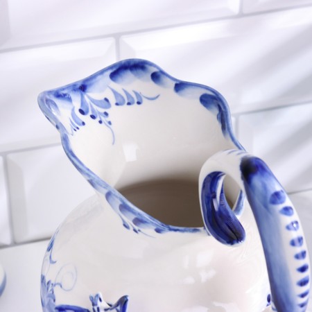 Jug "dawn", 23 x 20 cm, gzhel-2