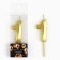 Candle figure for the cake "1", gold, 2.5 x 8 cm.