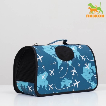 Bag - Animal Carriage "Airplanes", blue, size m, 40 x 21 x 27 cm