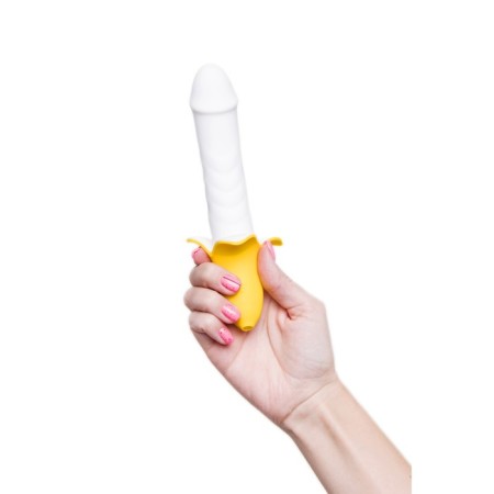 Jos B-Nana pulsator, silicone, 19 cm, white color-5