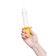 Jos B-Nana pulsator, silicone, 19 cm, white color