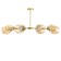 Murano chandelier 8he27 60W gold 90x90x35cm Bayerlux