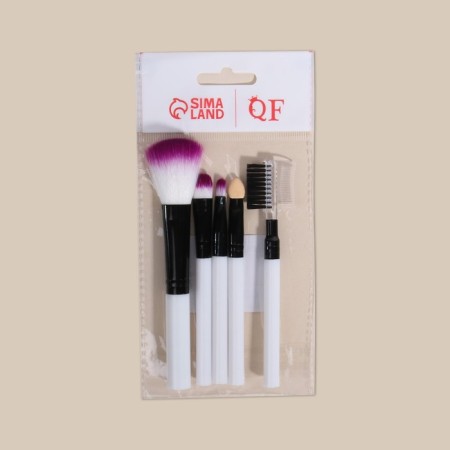 A set of makeup brushes, 5 objects, black/white color-4