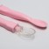 A set of children's spoons, 2 pcs., Pink color