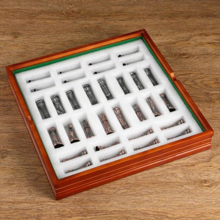 Chess souvenir, "classic" h King-7.8 cm, h Paraks-5.4 cm. D-2 cm, 36 x 36 cm-6
