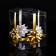 PVC folding box "Golden Bow", 12 x 12 x 15 cm
