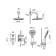 Hidden installation mixer IDDIS RAY RAYSB02I67, with a tropical shower and manual shower