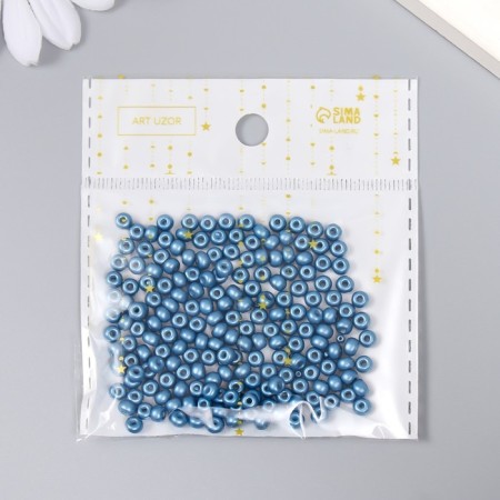 Glass beads 6/0 "midnight-blue" 15 g-2