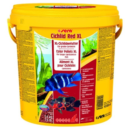Sera Cichlid Red XL food for large cichlids, 10 l, 3.6 kg