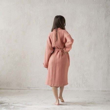 Shifu robe, size XL, terracotta color-3
