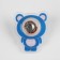 Silicone patch "Bear", luminous, 5 × 4 cm, blue color