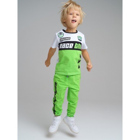 Set: T -shirt, trousers for a boy, height 122 cm-4