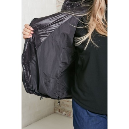 Women's jacket, size 64, black color-5
