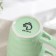 Ceramic mug with a spoonful of shade "Noel", 280 ml, green color
