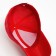 Monophone baseball cap, size 58, red color
