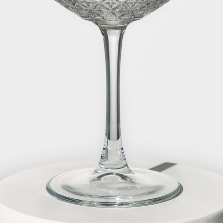 Timeless glass glasses set, 255 ml, 4 pcs, with a golden border-3