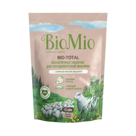 Biomio Bio-Total dishwashers tablets, with eucalyptus oil, 12 pcs.-1