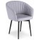 Montshau stool on a metal frame spinning, metal/velor, black/gray 60x53x83 cm