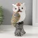 Souvenir Polystone "Wise owl Madeline" White with gold 15x7.5x8 cm