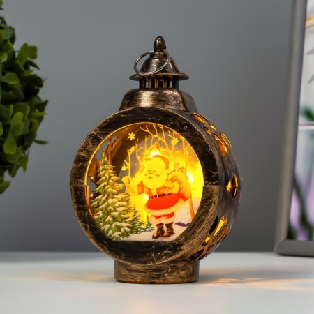 Nightlight New Year's night LED from batteries mix 5x8x13 cm-4