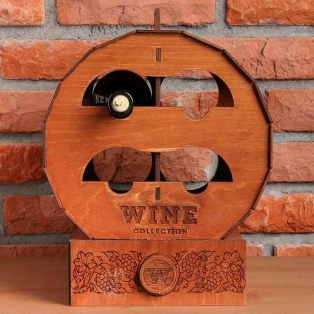 Wine mini-bar "Barrel", 27 x 29 x 22 cm.-7