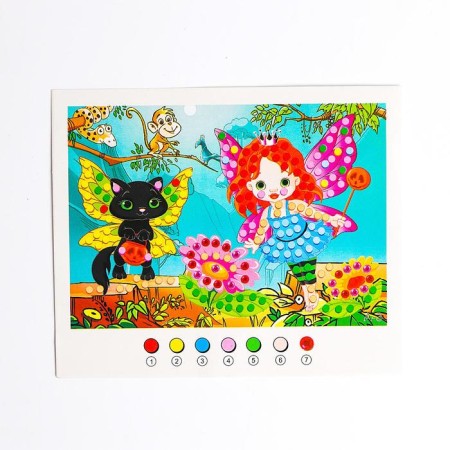 Application with round rhinestones and EVA "Fairytale Fairy"-2