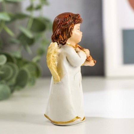 Polystone souvenir "Angel in a dress, with violin/mandolina" mix 8x3.8x3.6 cm-2