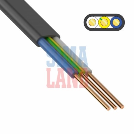 Cable "Kabex", VVG-PG (A) -LS, 3x1.5 mm2, 50 m, flat, GOST