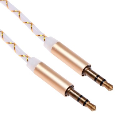 Audio Oxion AUX018, Jack 3.5 mm (M) -Jack 3.5 mm (M), 1m, Golden
