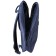 A backpack, a lightning department, mount on a suitcase, blue color