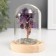 Souvenir "Cash tree in the flask" Violet 36 stones 7.8x7.8x10 cm