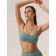 Female top on thin adjustable straps Mirey, size 50, green color