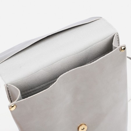 Open-ryukzak-mini made of artificial leather on magnet, color gray-3