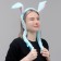 Carnival rim "hare" ears rise, the color of the blue