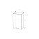 Sabrin cabinet 400x300x720 with 1 door of wenge/oak sonom