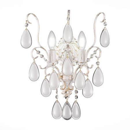 Wall lamp EVOLUCE. Sle160301-02. Magonza. 2x60 watts, E14, 25.5x43 cm, golden color