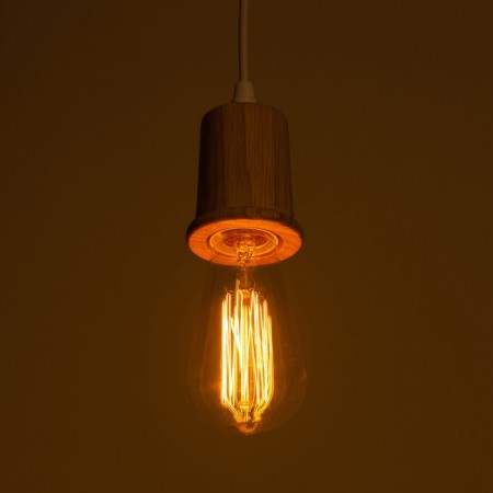 Suspension lamp "Claud" cylinder2 1x40W E27 white 5x6.5x95cm-3