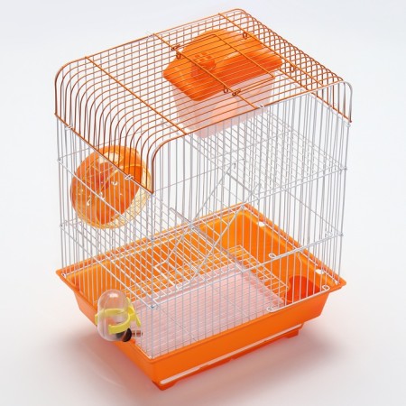 A cage for rodents with filling RT-3, 30 x 23 x 39 cm, orange (packing 12 pcs)-3