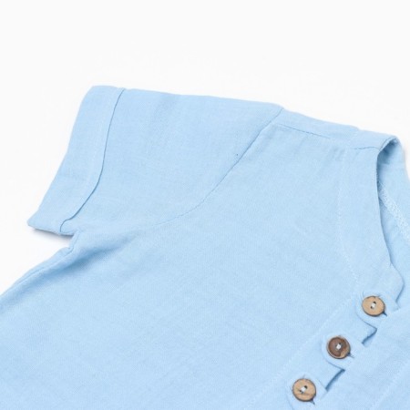 Set for a boy (T -shirt/shorts), blue color, height 98cm-2
