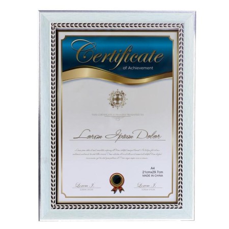 Photo frame Plastic A4 Format "Directly blue with silver pigtail" 34.8x25.5 cm-3