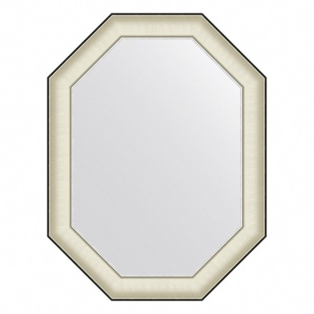EvoFORM mirror in the baguette frame, 78 mm, 64x84 cm, white skin with chrome