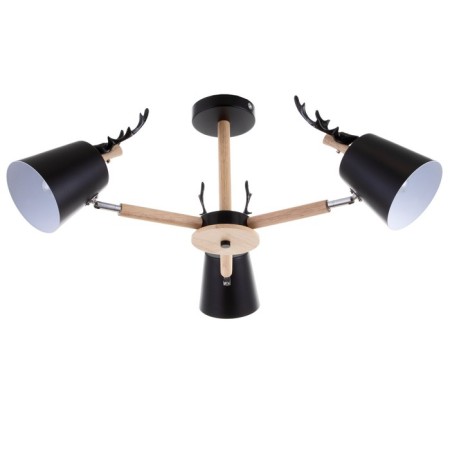 Chandelier 1073/3bk e27 60W black 72x72x50 cm Bayerlux-3